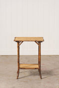 Load image into Gallery viewer, 19th Century Tiger Bamboo Rectangular Side Table
