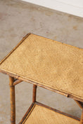 Load image into Gallery viewer, 19th Century Tiger Bamboo Rectangular Side Table
