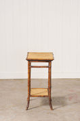 Load image into Gallery viewer, 19th Century Tiger Bamboo Rectangular Side Table
