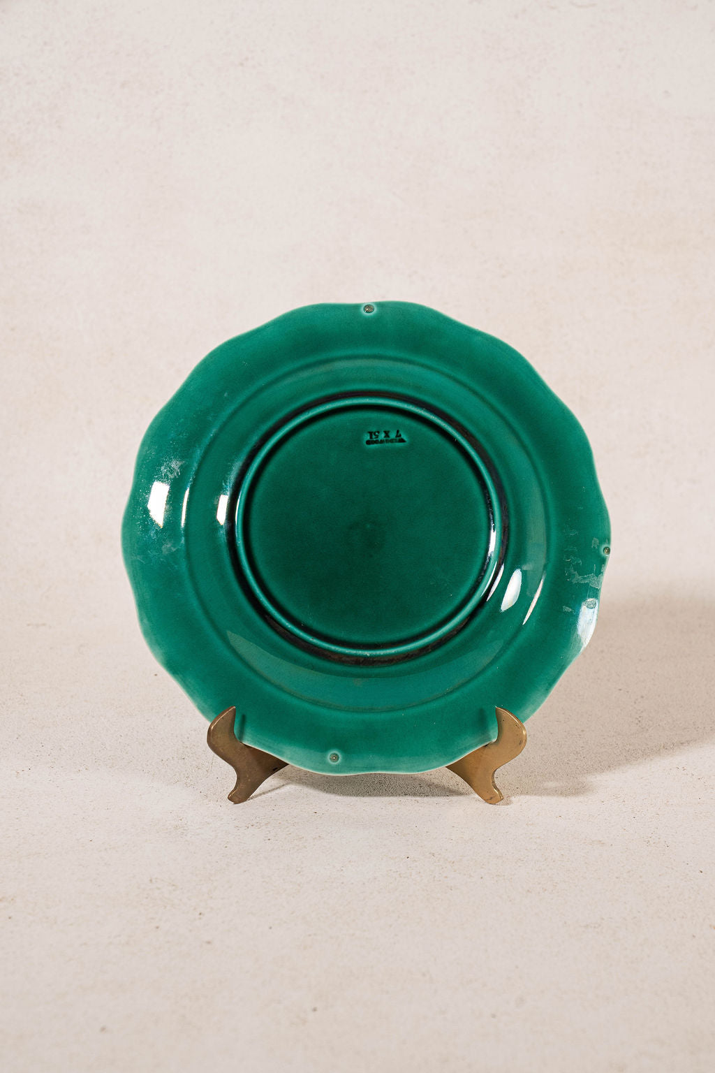 Antique Wedgwood Majolica Green Grape & Vine Plate