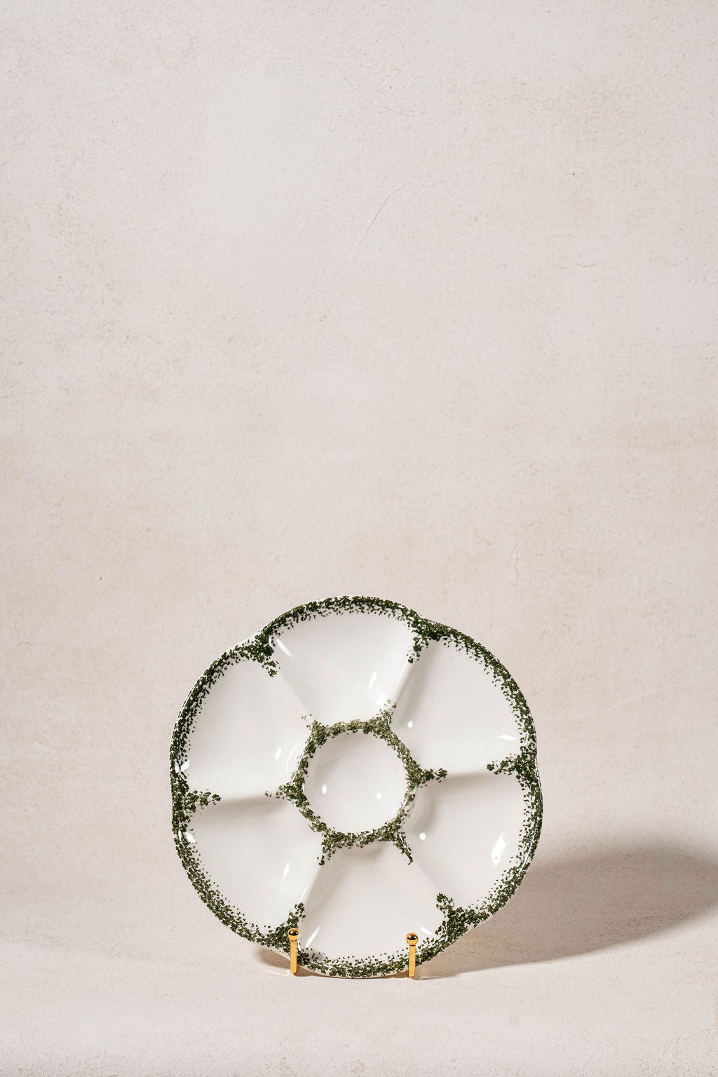 Vintage Gien of France Oyster Plate