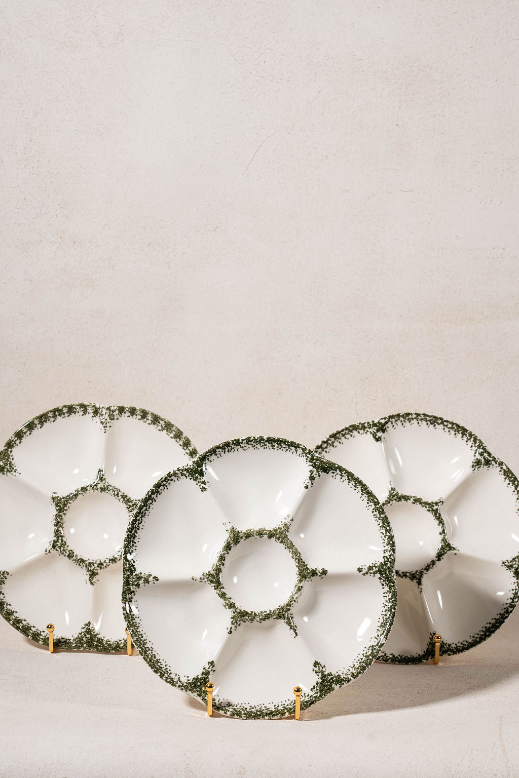 Vintage Gien of France Oyster Plate