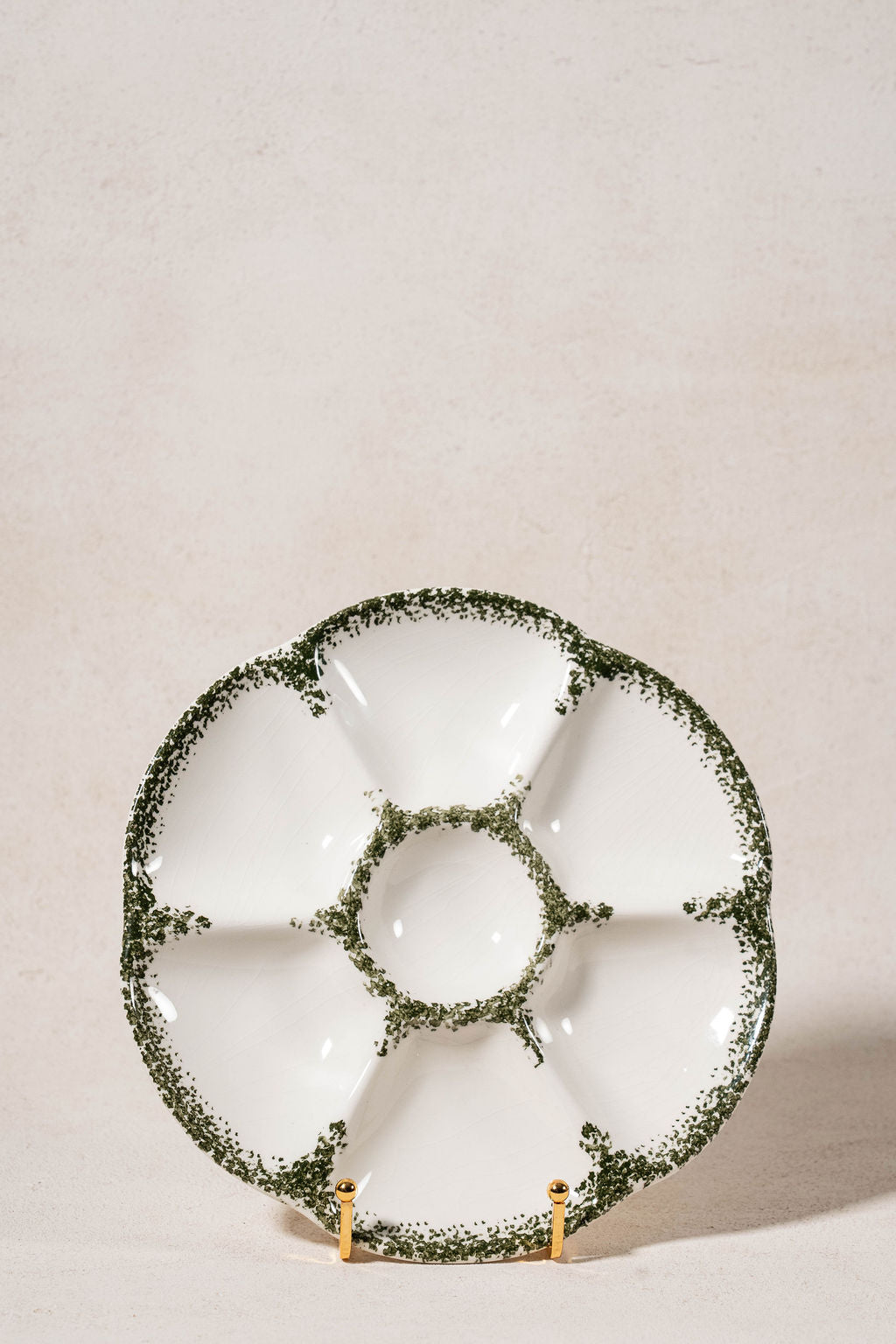 Vintage Gien of France Oyster Plate