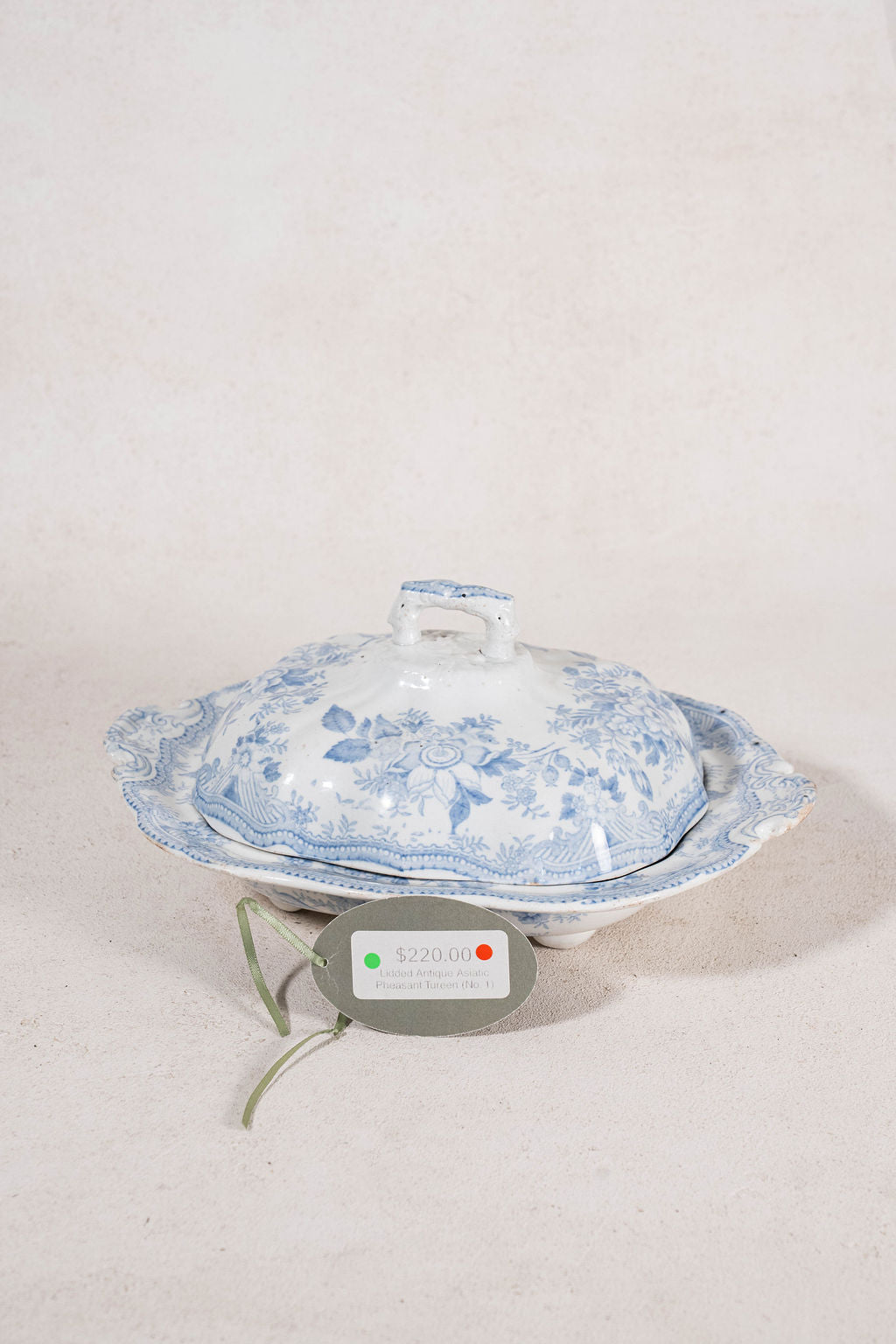Lidded Antique Asiatic Pheasant Tureen (No. 2)