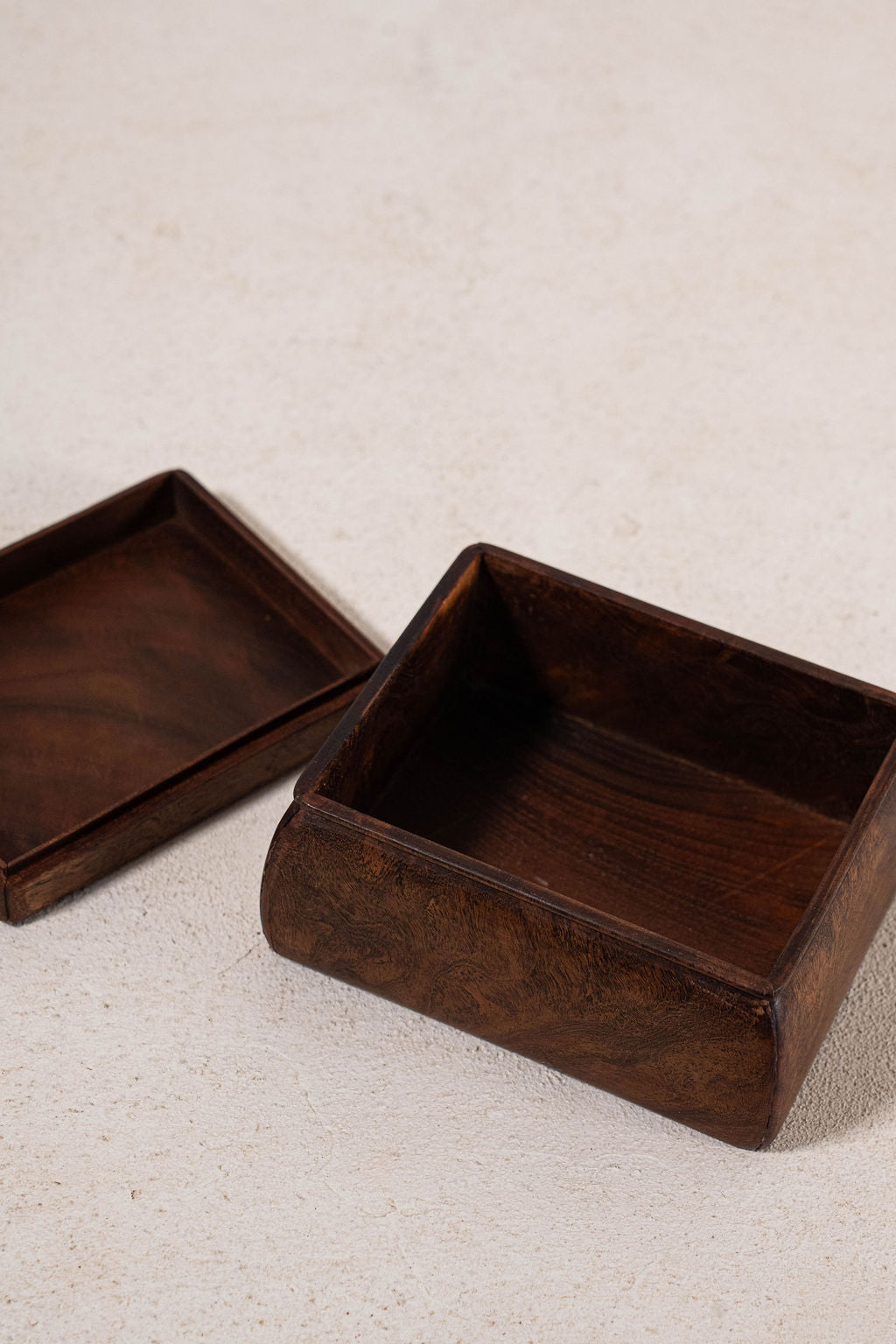 Petite Vintage Wooden Lidded Box