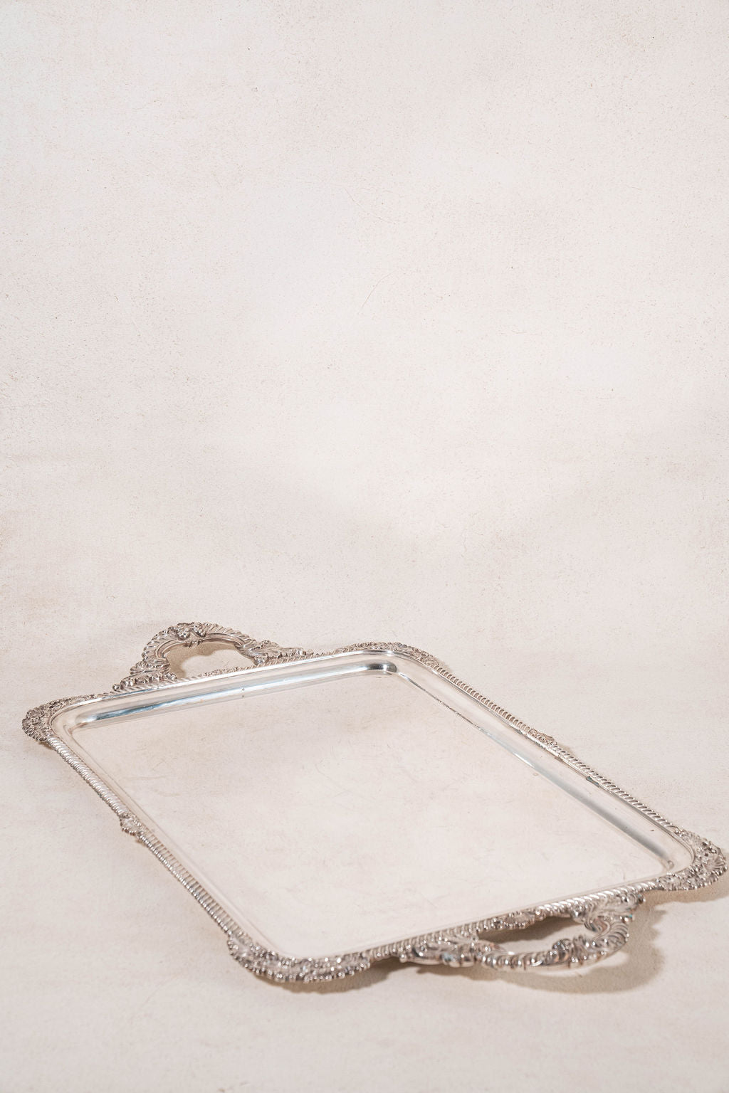 Mappin & Webb English Edwardian Silverplate Tea Tray (c. 1910)
