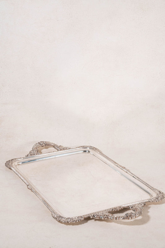 Mappin & Webb English Edwardian Silverplate Tea Tray (c. 1910)