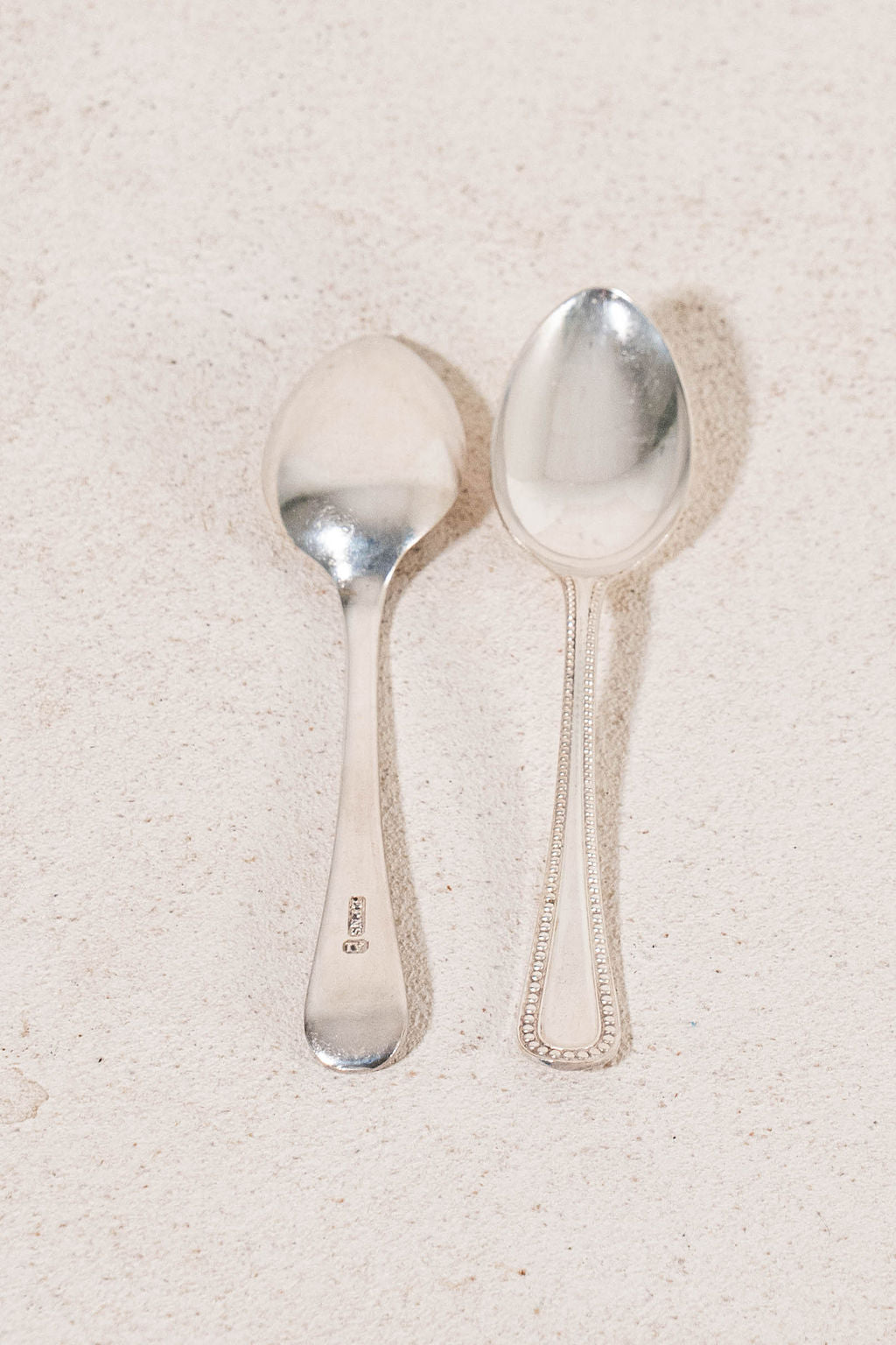 SET of 6 | English Silver Plate Spoons in Original Sage Green Box