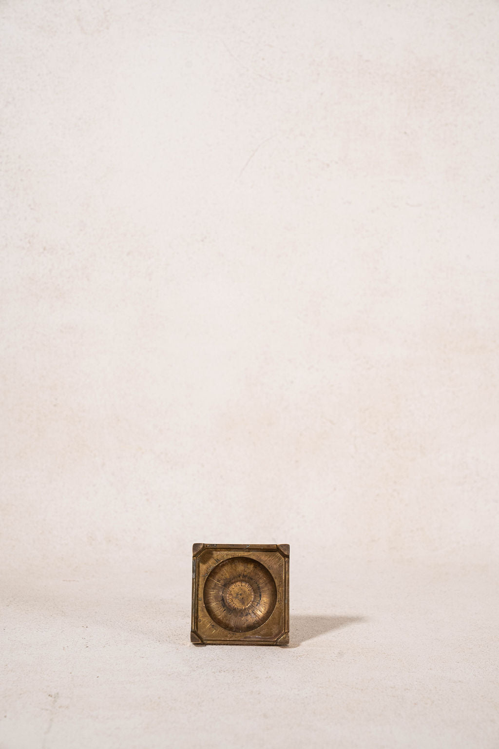Petite Brass Candlestick on Square Base