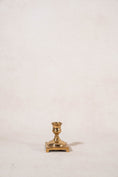 Load image into Gallery viewer, Petite Brass Candlestick on Square Base

