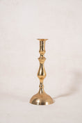 Load image into Gallery viewer, Vintage 11.45”H Brass Candlestick with Round Base
