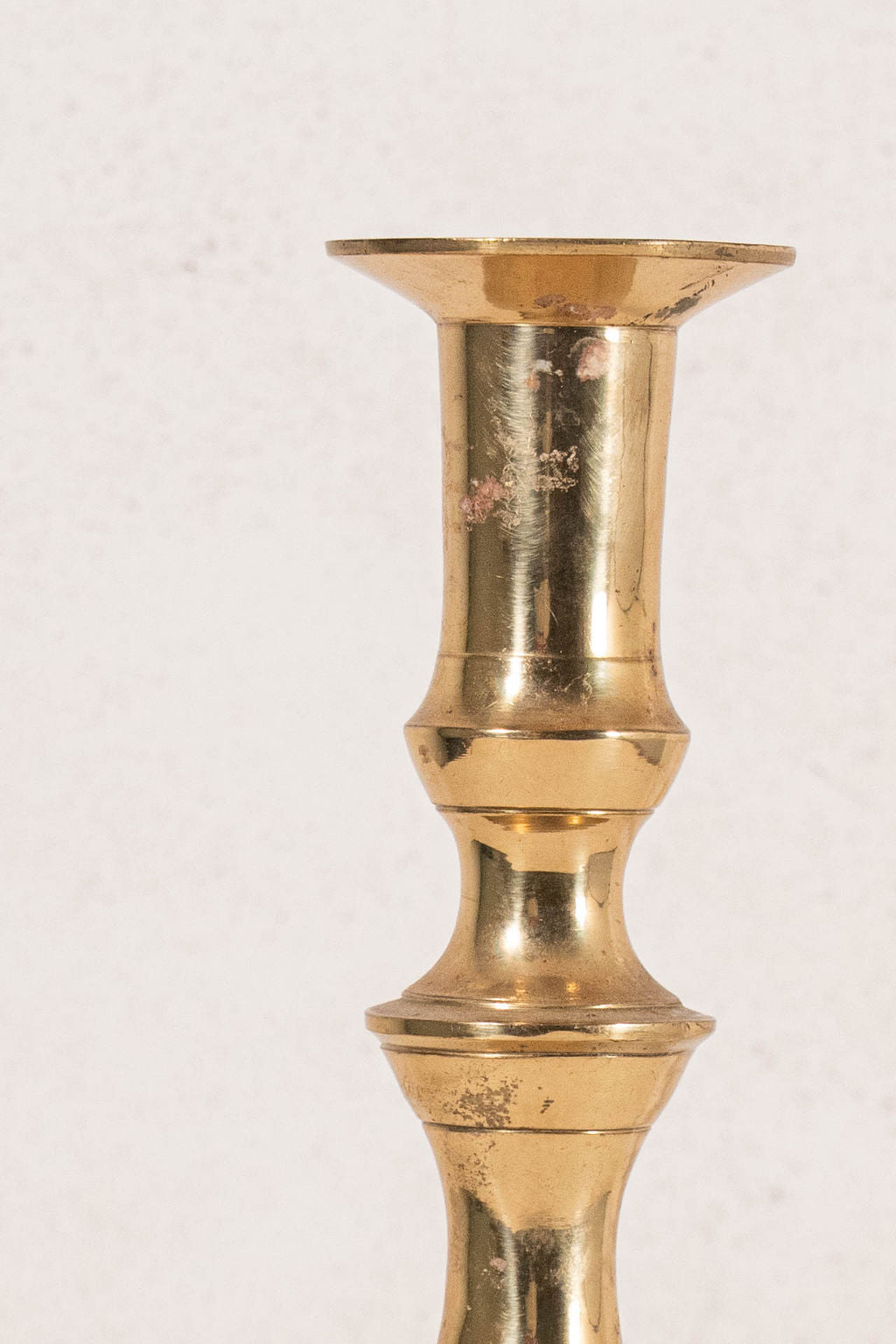 Vintage 11.45”H Brass Candlestick with Round Base