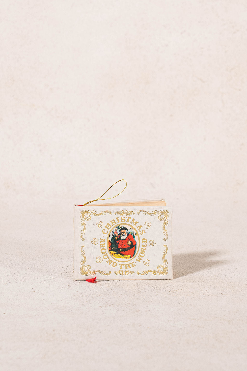 Vintage Christmas Mini Book Ornaments