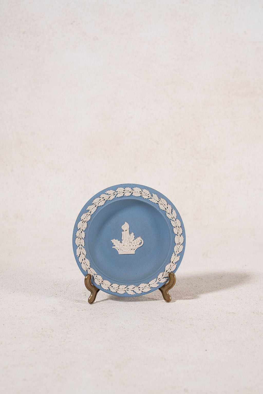 Wedgwood Blue Jasperware Holiday Trinket Dish