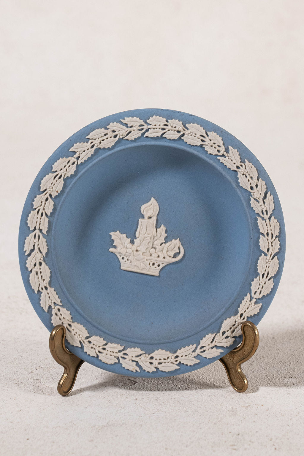 Wedgwood Blue Jasperware Holiday Trinket Dish