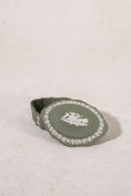 Load image into Gallery viewer, Wedgwood Sage Green Jasperware Lidded Scalloped Oval Dish
