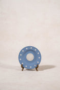 Load image into Gallery viewer, Wedgwood Blue Jasperware Seal of North Carolina Trinket Plate
