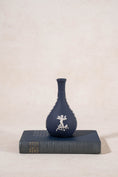 Load image into Gallery viewer, Vintage Wedgewood Jasperware Dark Blue Bud Vase
