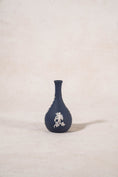 Load image into Gallery viewer, Vintage Wedgewood Jasperware Dark Blue Bud Vase
