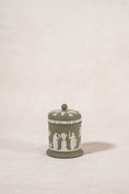 Load image into Gallery viewer, Wedgwood Sage Green Jasperware Lidded Container

