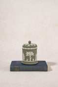 Load image into Gallery viewer, Wedgwood Sage Green Jasperware Lidded Container
