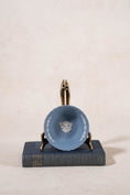 Load image into Gallery viewer, Wedgwood Blue Jasperware Petite Floral Trinket Dish/Bowl
