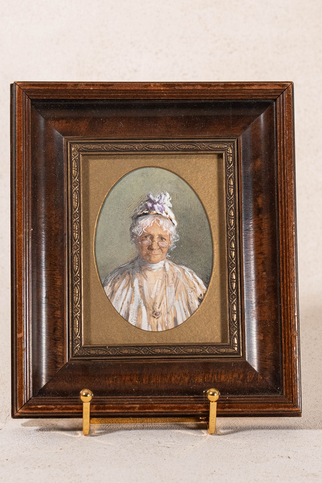Original Portrait of an Englishwoman- Signed L.B
