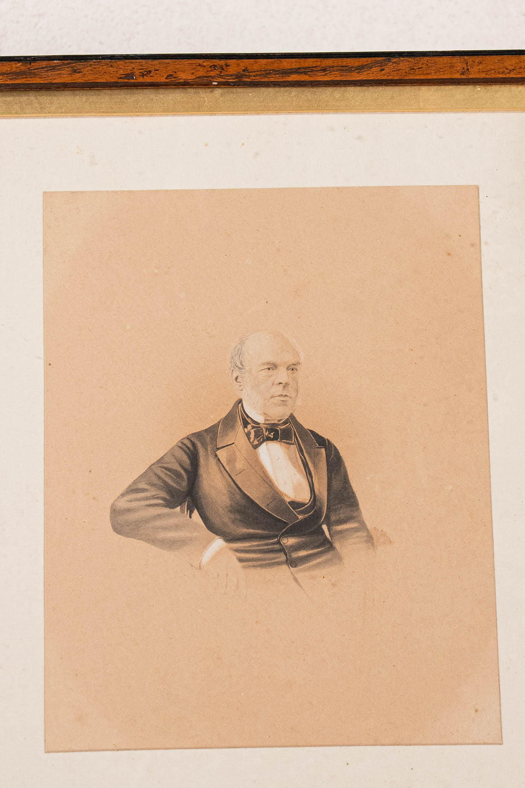 Portrait of an Englishman in Oak Frame | Hand Colored