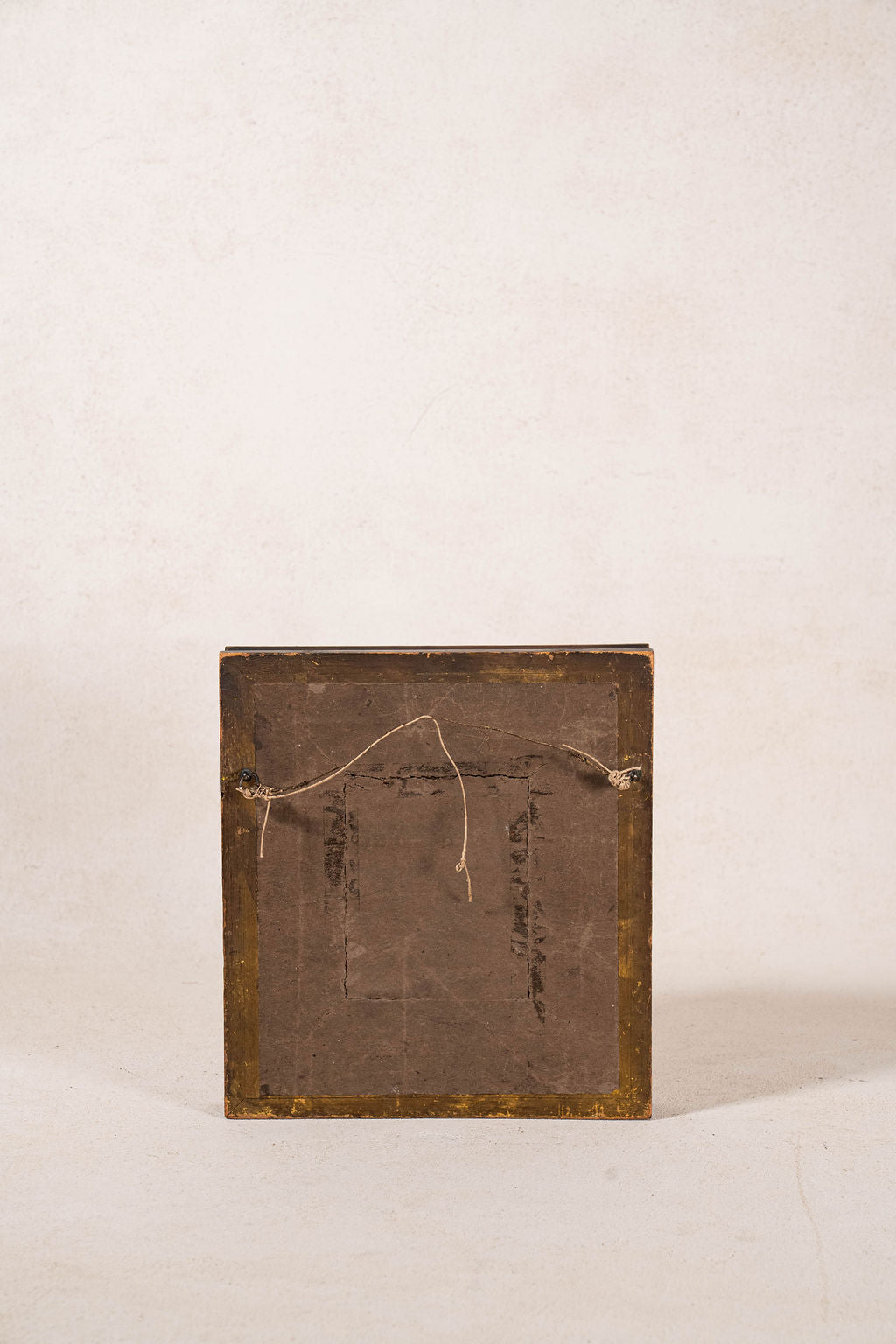 Antique Portrait of Man in Burl Wood Frame