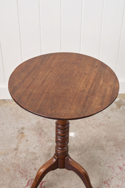 Antique Walnut Stem Side Table (c.1850)