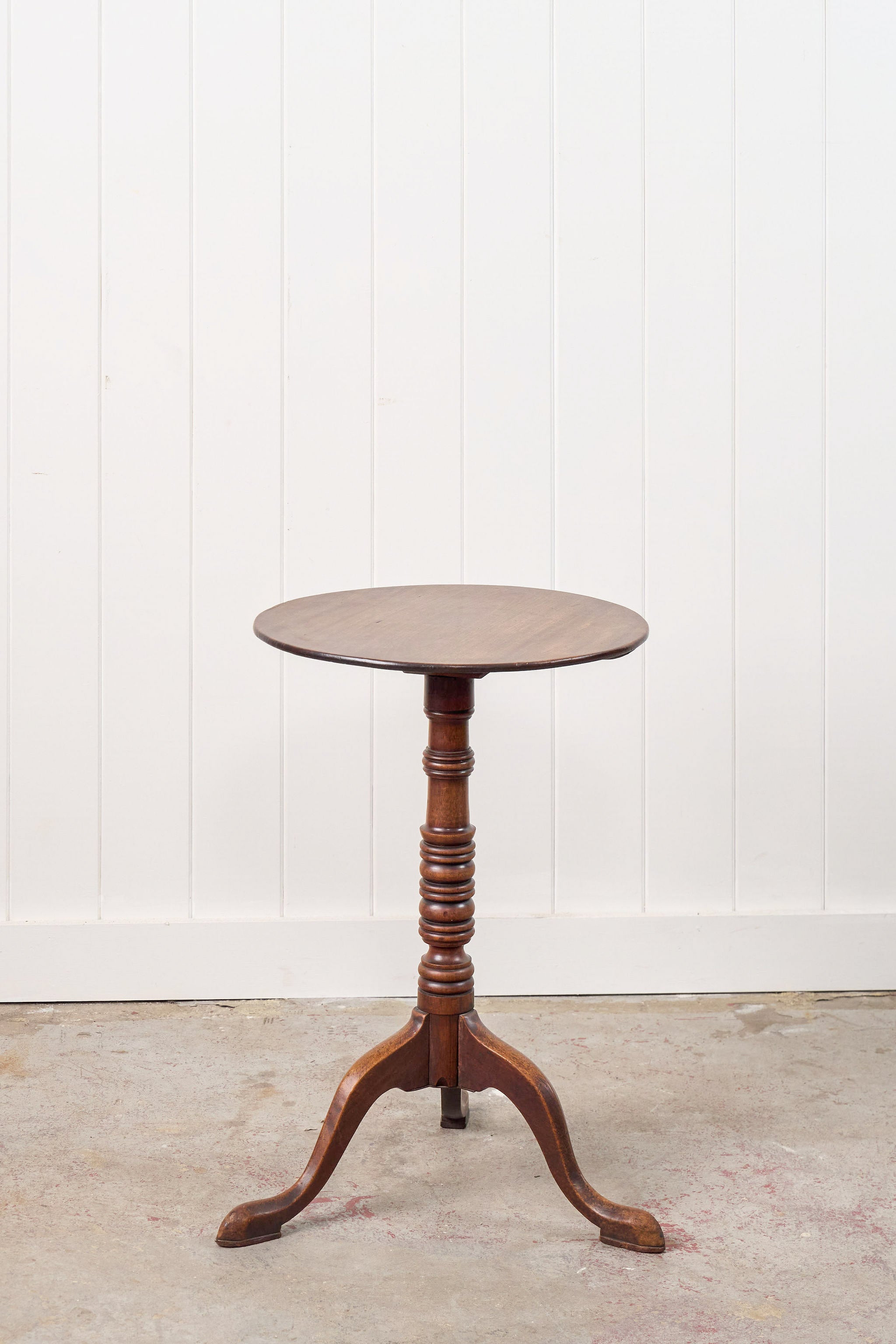 Antique Walnut Stem Side Table (c.1850)