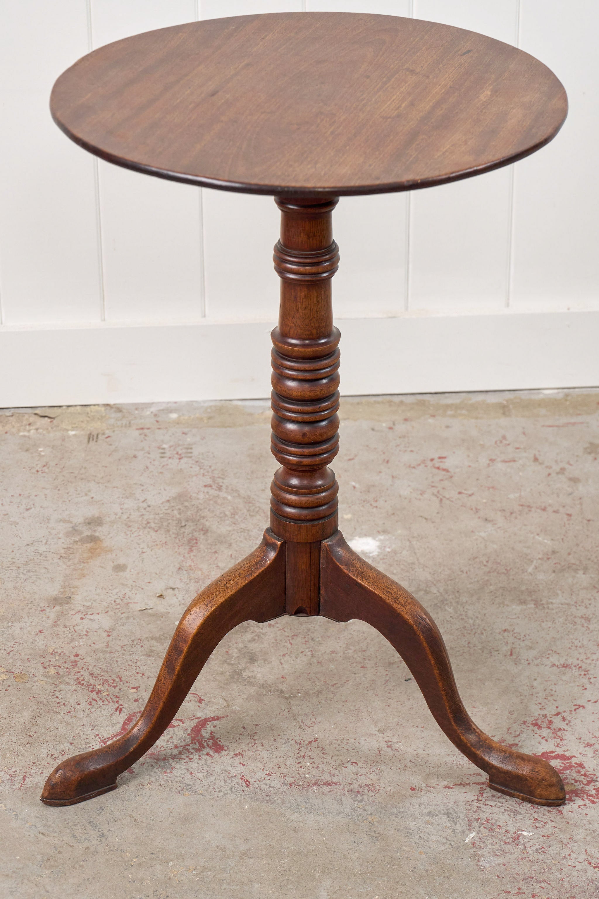 Antique Walnut Stem Side Table (c.1850)