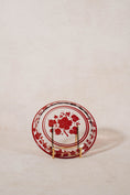 Load image into Gallery viewer, 19th Century Victorian Red Bohemian Leaf Plate (c. 1890)
