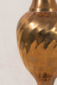 Load image into Gallery viewer, Tall Vintage Brass Vase with Scalloped Lip
