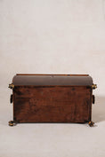 Load image into Gallery viewer, Georgian Rosewood Tea Caddy With Brass Handles + Brass Claw Feet | Original Fittings + Green Interior
