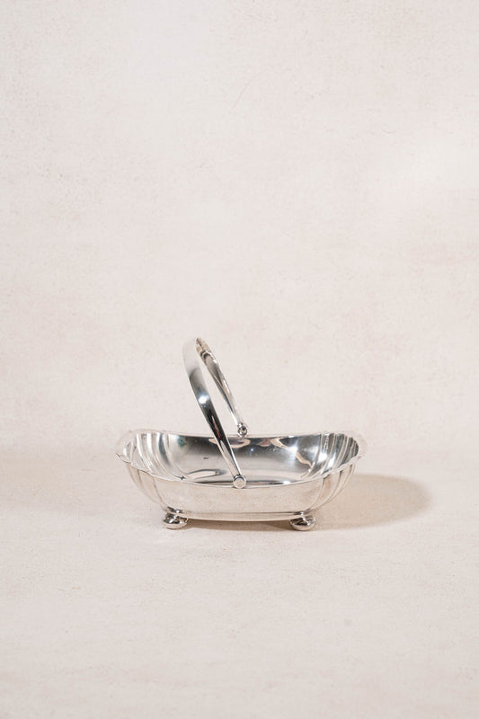 Antique English Silver Plate Fruit Bowl By Atkin Brothers