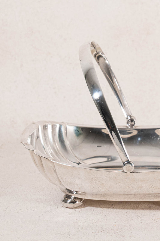 Antique English Silver Plate Fruit Bowl By Atkin Brothers