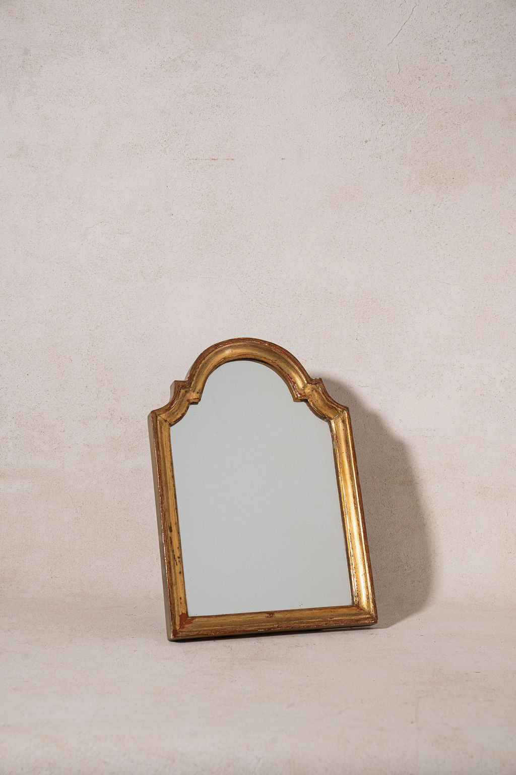 Antique Venetian Gilt Window Arch Tabletop Mirror