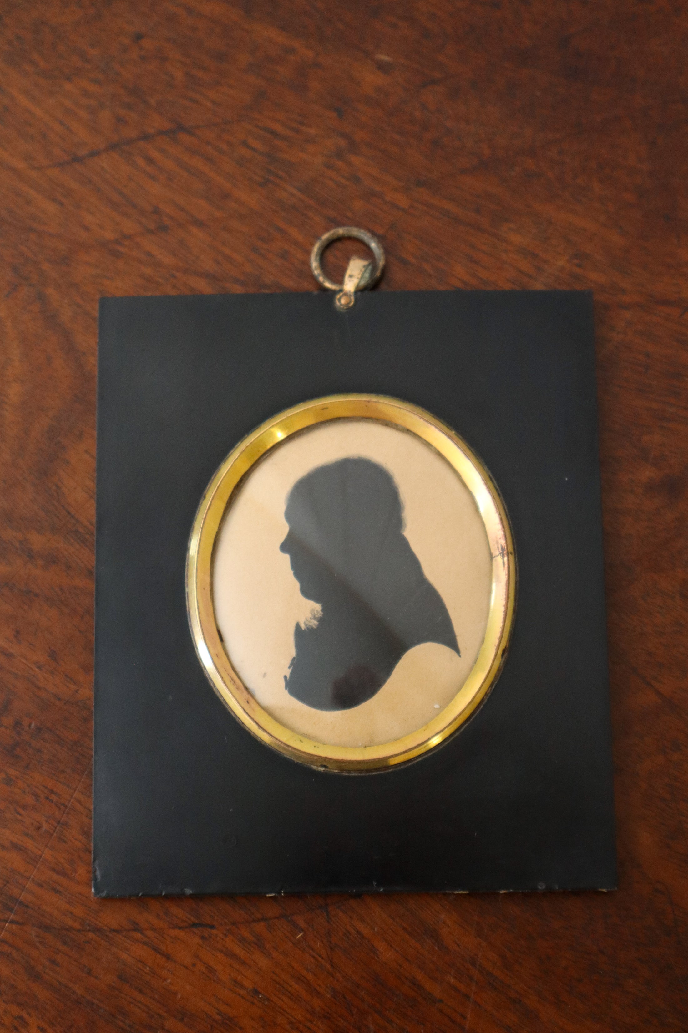 19th Century Silhouette Portrait Of Bald Man