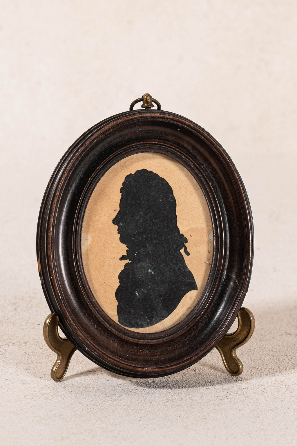 19th-Century Silhouette of Gentleman Of The Law