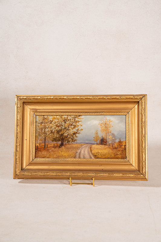Signed Original Oil On Canvas by M. Quilter (British), Dated 1914 “Late Summer Dales”