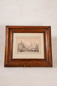 Load image into Gallery viewer, Original 19th Century Gouache + Watercolor Harbor Scene in Oak Frame
