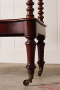 Load image into Gallery viewer, Victorian Mahogany 3-Tier Whatnot With Bobbin Legs On Casters
