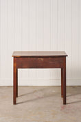 Load image into Gallery viewer, Georgian Mahogany Single Drawer Side Table with Swan Pulls
