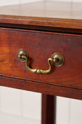 Load image into Gallery viewer, Georgian Mahogany Single Drawer Side Table with Swan Pulls
