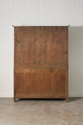 Load image into Gallery viewer, 18th Century Oak Buffet + Plate Rack With Inlay Keyholes
