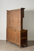 Load image into Gallery viewer, 18th Century Oak Buffet + Plate Rack With Inlay Keyholes
