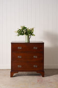 Load image into Gallery viewer, 19th Century Mahogany Chest With Octagon Backplate Pulls

