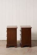 Load image into Gallery viewer, PAIR Of Georgian Style Burl Bedside Chests
