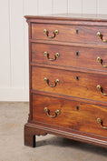 Load image into Gallery viewer, Mahogany Small Four Height Chest (Original Brass Swan Handles)
